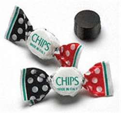 Chips Lightly Mentholated Miniature Pastilles Licorice  3 lb. 6.5 oz.