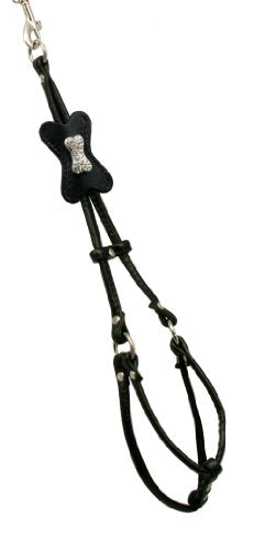 Hip Doggie Black Bone Step-in Harness, XS