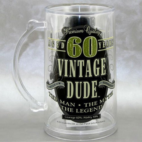 Vintage Dude Milestone Tankard 60 years