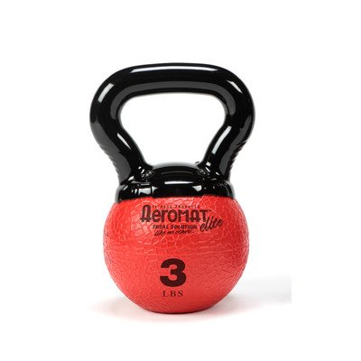 Aeromat Elite Mini 3 lb Kettlebell, Red