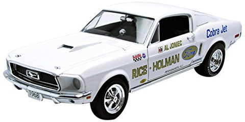 AutoWorld - 1/18 - Ford Usa - Mustang S/S Cobra Jet Coupe 2-Door National Hot Road 1968 Rice Holman