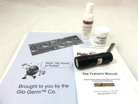 2 oz bottle each of Glo Germ Gel and Powder,
