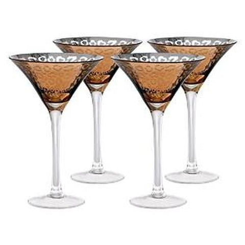 LEOPARD GOLD FOIL MARTINI, 8 OZ.