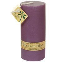 Eco Palm Wax Unscented Candles - Pillars - Violet