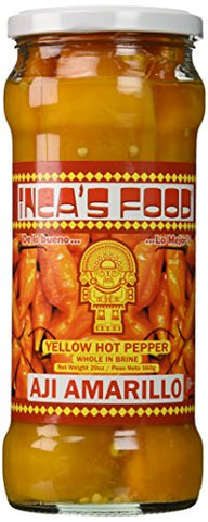 Inca's Food Aji Amarillo Entero Vidrio, 20oz