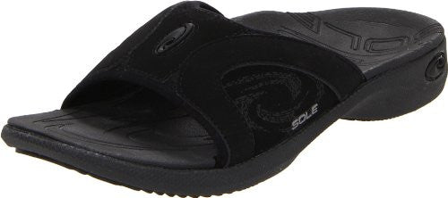 Women's Sport Slides, Raven, Size 8