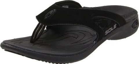 SOLE Men's Sport Flips,Raven,10 D US