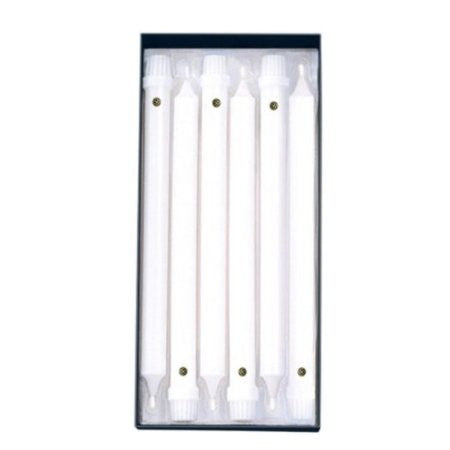 White Unscented 12" Classic Candle, Box of 12
