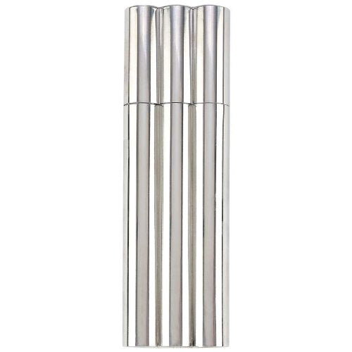 Maxam® 2oz Stainless Steel Flask with 2 Cigar Tubes