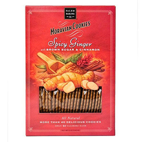 Salem Baking Company Spicy Ginger Moravian Cookies, 5 Ounce