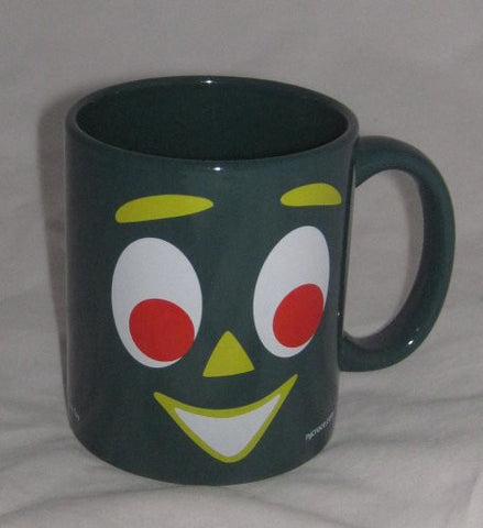 Gumby Cartoon Ceramic Coffee Mug Cup Green