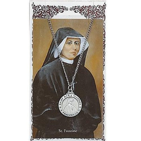 St Maria Faustina Prayer Card