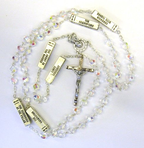 7mm AB Crystal Mystery Rosary