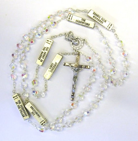 7mm AB Crystal Mystery Rosary