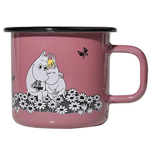Moomin Retro Enamel mug 3,7dl Together Forever