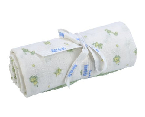 UNDER THE NILE APPAREL Unisex-baby Newborn Muslin Swaddle Blanket
