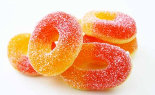 Peach Orange-Yellow Gummi Rings