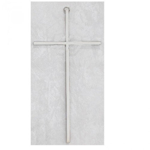 8 Plain Silver Cross"