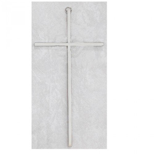 10" Plain Silver Cross