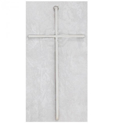 10" Plain Silver Cross