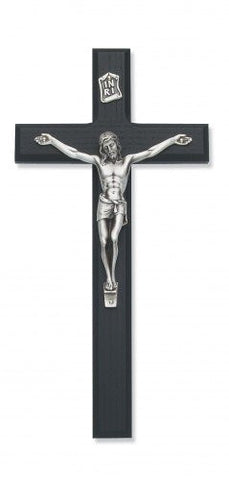 10" Black/Silver Crucifix