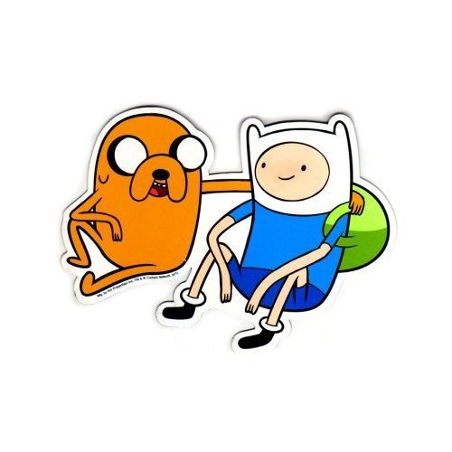 FINN AND JAKE CAR MAGNET