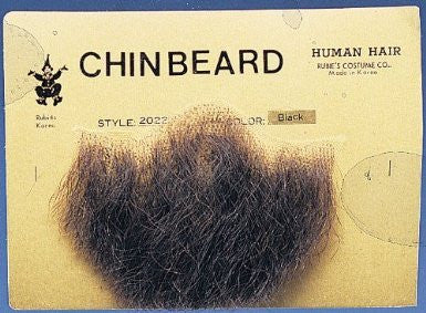 2022 (Lt Gray) Human Hair Chin Beard