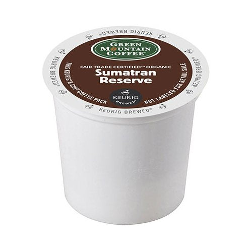 Green Mountain Coffee, Sumatran Reserve, dark roast, k-cup