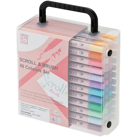 Zig Memory System Scroll & Brush 48 color set