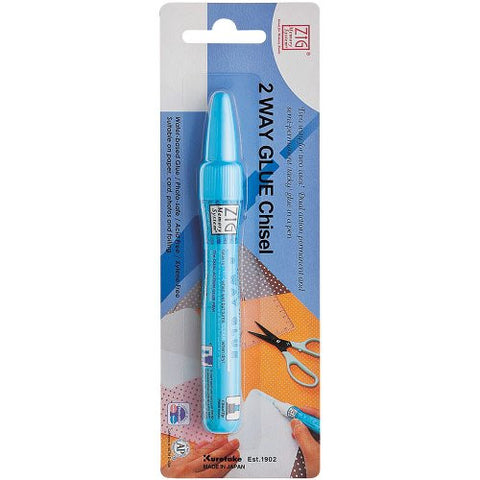 Zig Memory System Large Two Way Glue Pen, Carded, Chisel Tip