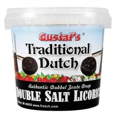 LICORICE DBL SALT 7oz TUB NEW PK 6ct 
GERRIT/GUSTAF'S - Package
