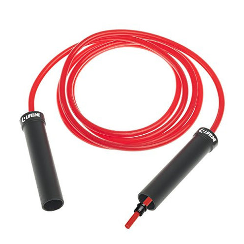 Weighted Speed Rope - .75lbs- Red - 10’ weighted Speed Jump Rope, Your Guide to Jump Rope Fitness (Booklet)