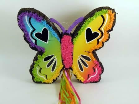 Neon Butterfly Pinata