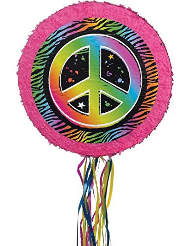 Neon Peace Sign Pinata