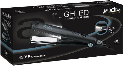 1" Lighted Titanium Flat Iron