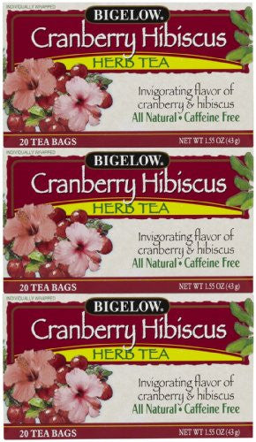 Bigelow Tea Cranberry Hibiscus Herbal Tea (20 ct)