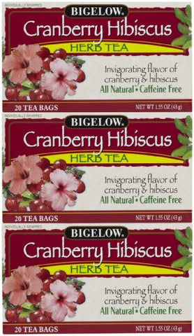 Bigelow Tea Cranberry Hibiscus Herbal Tea (20 ct)