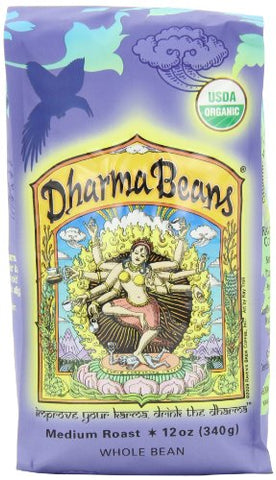 Organic Dharma Beans® - Medium Roast - 12 oz