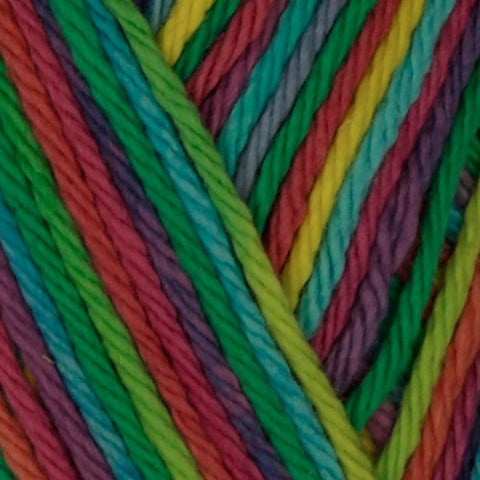 Lily Sugar'n Cream Yarn - Ombre Psychedelic 95 Yards 2 OZ