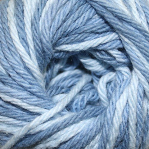 Lily Sugar'n Cream Yarn - Ombre Faded Denim 95 Yards 2 OZ