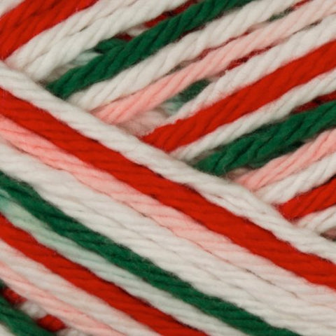 Lily Sugar'n Cream Yarn - Ombre Mistletoe 95 Yards 2 OZ