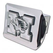Missouri (M-Tiger) Shiny Chrome Hitch Cover