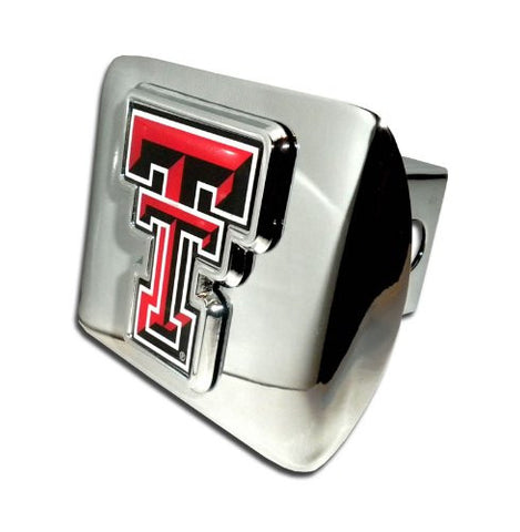 Texas Tech (“TT” with color) Shiny Chrome Hitch Cover