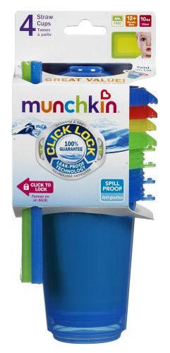 Munchkin 4pc Straw Cup (Color: Orange)