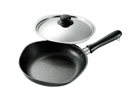 Sori Yanagi Iron Pan With Stainless Steel Lid, With Handle, 10"D x 4.1/2"H x 17"L