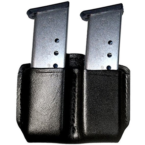 Double Mag Pouch with Belt Loop, Chestnut Brown, Size 1