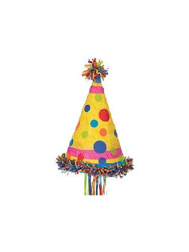Polka Dot Party Hat Pinata