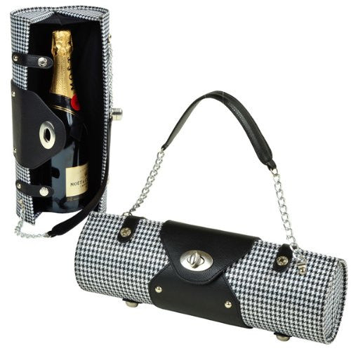 Wine Carrier & Purse (Color: Houndstooth)