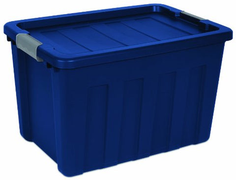 25 Gal. Ultra Tote, True Blue Lid & Base W/titanium Latches 27" L X 18 3/4" W X 16 7/8" H