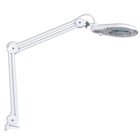 Bright LED Lighted Clamp-On Magnifying Lamp
